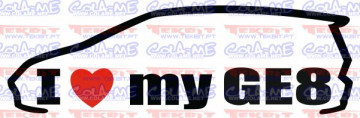 Autocolante - I love my GE8