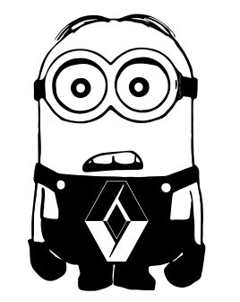 Autocolante - Minion para Renault