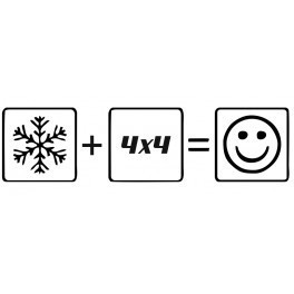Autocolante - Neve 4x4 Happy