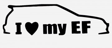 Autocolante para I Love my EF