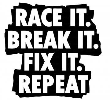 Autocolante - Race it Break it