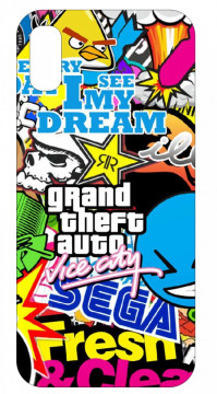 Capa de telemóvel com Sticker Bomb