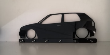 Chaveiro em Acrílico com Volkswagen Golf III