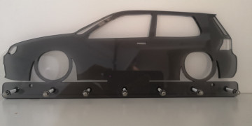 Chaveiro em Acrílico com Volkswagen Golf IV