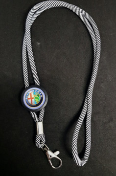 Fita Porta Chaves (lanyard) de Pescoço Ajustável para Alfa Romeo
