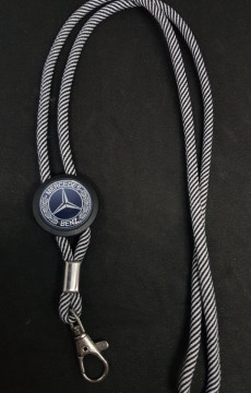 Fita Porta Chaves (lanyard) de Pescoço Ajustável para Mercedes Benz