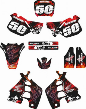Kit Autocolantes Para Honda CR 500