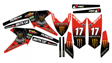 Kit de autocolantes para Artic Cat DVX 400