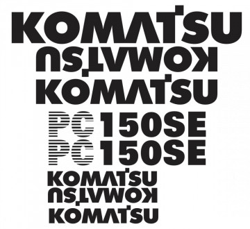 Kit de Autocolantes para KOMATSU PC150 SE