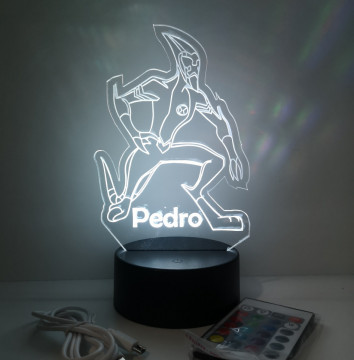 Moldura / Candeeiro com luz de presença - Ben Ten / XLR8 - Com nome