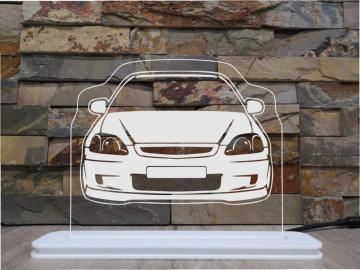Moldura / Candeeiro com luz de presença - Honda Civic EK Frente