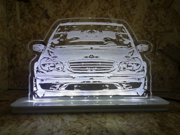 Moldura / Candeeiro com luz de presença - Mercedes Classe C