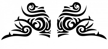Par de autocolantes para Tribal