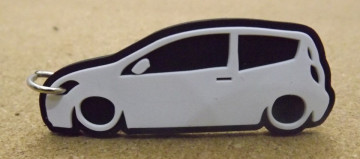 Porta Chaves com silhueta de Citroen C2