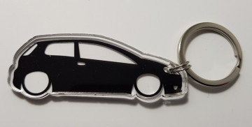 Porta Chaves de Acrílico com silhueta de Fiat Grande Punto