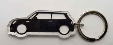Porta Chaves de Acrílico com silhueta de Mini One
