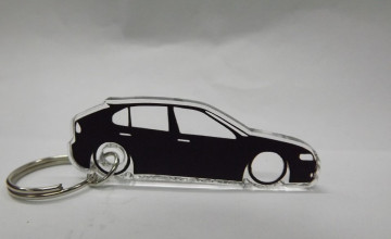 Porta Chaves de Acrílico com silhueta de Seat Leon 1M