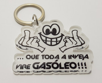 Porta chaves em acrílico - que toda a Inveja vire Gasóleo