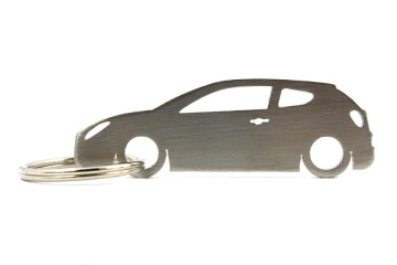 Porta Chaves em inox com silhueta com Alfa Romeo Mito