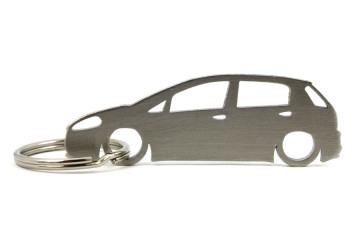Porta Chaves em inox com silhueta com Fiat Grande Punto