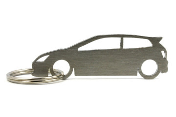 Porta Chaves em inox com silhueta com Honda Civic (7gen) EP