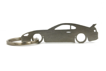 Porta Chaves em inox com silhueta com Toyota Supra MK4