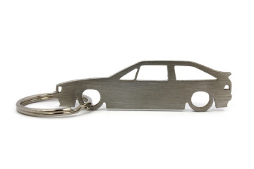 Porta Chaves em inox com silhueta com Volkswagen Scirocco MK2