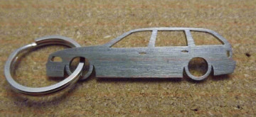 Porta Chaves em inox com silhueta da Bmw E36 Touring
