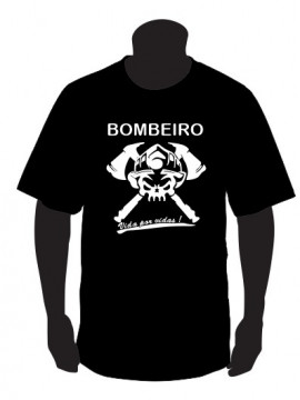T-shirt para Bombeiro Vida por Vidas!