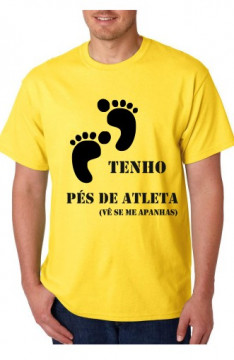 T-shirt - Tenho Pés de Atleta vê se me apanhas