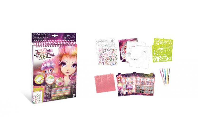 Kit Créatif Nebulous Stars – Designer De Robes Florales Petulia – Coffret Papier – 15 Robes, 360 Pétales, Strass – Dès 7 Ans