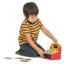 Casă de marcat , din lemn premium - Till with Money - Tender Leaf Toys