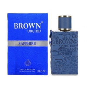 Brown Orchid Sapphire Edition Fragrance World apa de parfum arabesc barbatesc 80 ml