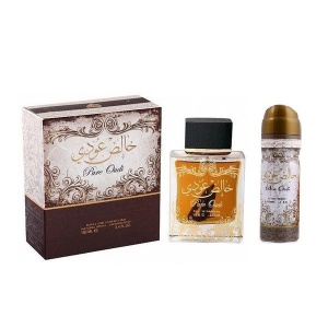 Lattafa Pure Oudi Khalis Set 100 ml + 50 ml deospray Parfum Unisex