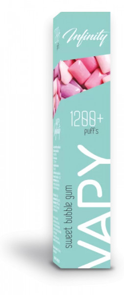 VAPY INFINITI 1200 puffuri - Bubble Gum