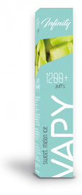 VAPY INFINITI 1200 puffuri - Pepene galben Ice effect