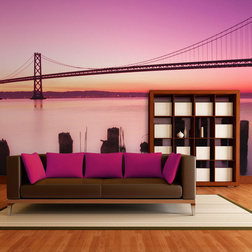 Fotótapéta - San Francisco-öböl lila. California