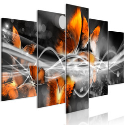 Kép - Swarm of Butterflies (5 Parts) Wide Grey