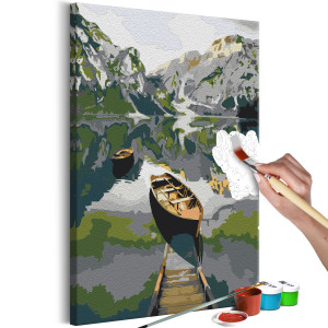 Kifestő - Boat in the Mountains
