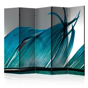 Paraván - Turquoise Feather II [Room Dividers]