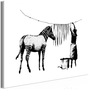 Kép - Banksy: Washing Zebra (1 Part) Wide