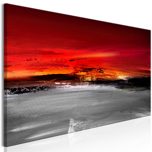 Kép - Crimson Landscape (1 Part) Narrow