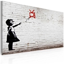 Kép - Girl with TV (Banksy)