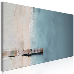 Kép - Sea and Wooden Bridge (1 Part) Narrow Grey