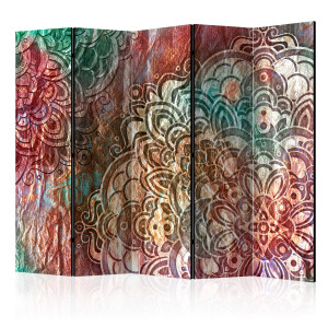 Paraván - Mandala: Copper Garden II [Room Dividers]