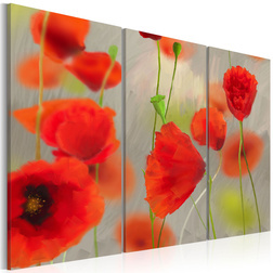 Kép - In the thicket of poppies - triptych