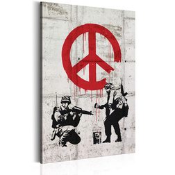 Kép - Soldiers Painting Peace by Banksy