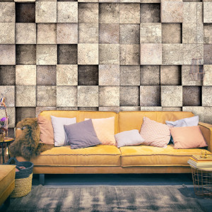 Öntapadó fotótapéta - Beige Squares