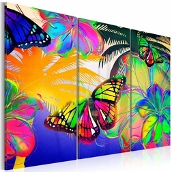 Kép - Exotic butterflies - triptych