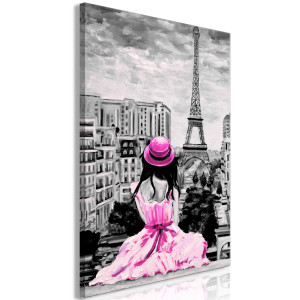 Kép - Paris Colour (1 Part) Vertical Pink